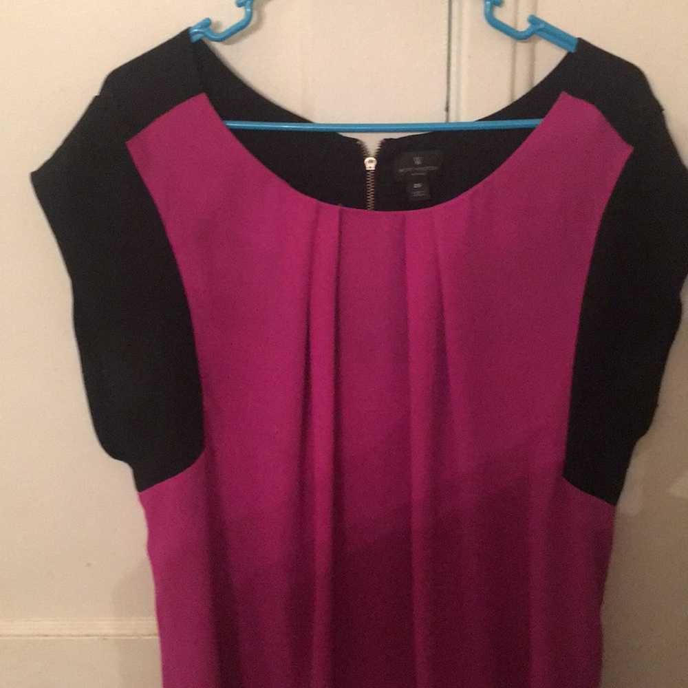 Purple and black tank top